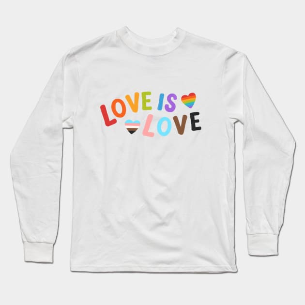 Love is Love Shirt Pride T-Shirt Gay Pride Tshirt Proud LGBTQ apparel Lesbian Pride Bi Pride Equality Shirt Pride Month Gift Rainbow shirt Long Sleeve T-Shirt by Batal Smiley Superhero
